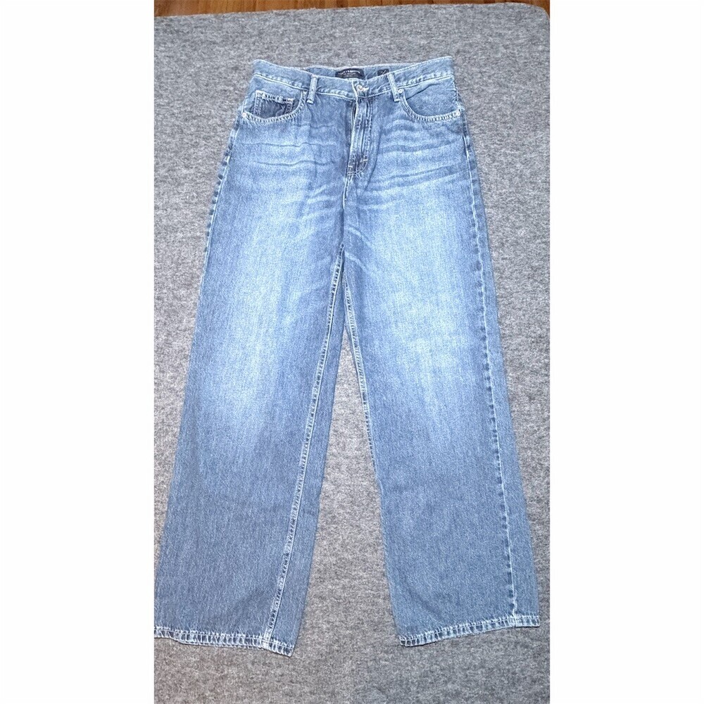 Lucky Brand Jeans Womens Size 12 Medium Wash High Rise Wide Leg